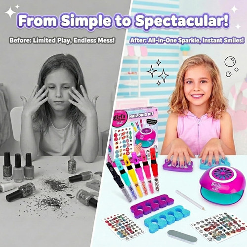 Nail art kit - kit, girls: