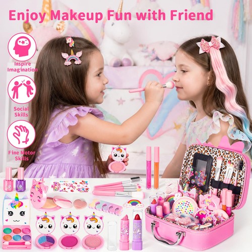 Girls makeup kit washable nail - girls,
