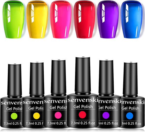 Rainbow jelly gel - gel, nail