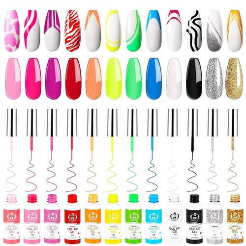 Colour gel liner nail - colour,