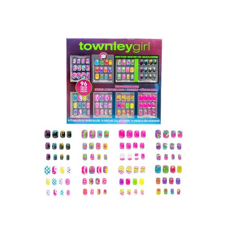 Kids press nails 96pc - press,