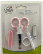 Baby girls pink nail care