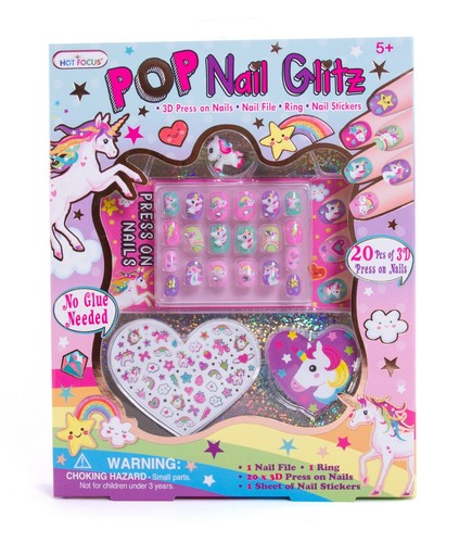 Unicorn nail art kit press - art,
